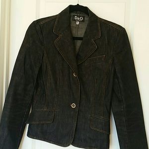 D&G dark denim blazer